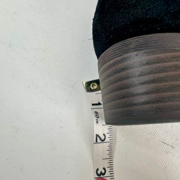 Crown Vintage Samali Loafer Black Leather Suede Women's Shoes Size 8 Medium - Picture 7 of 7